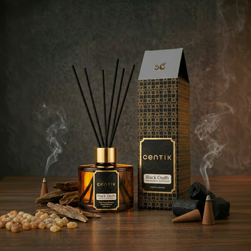 Centik Reed Diffuser | Black Oudh | Luxury Long Lasting Scent | Alcohol Free