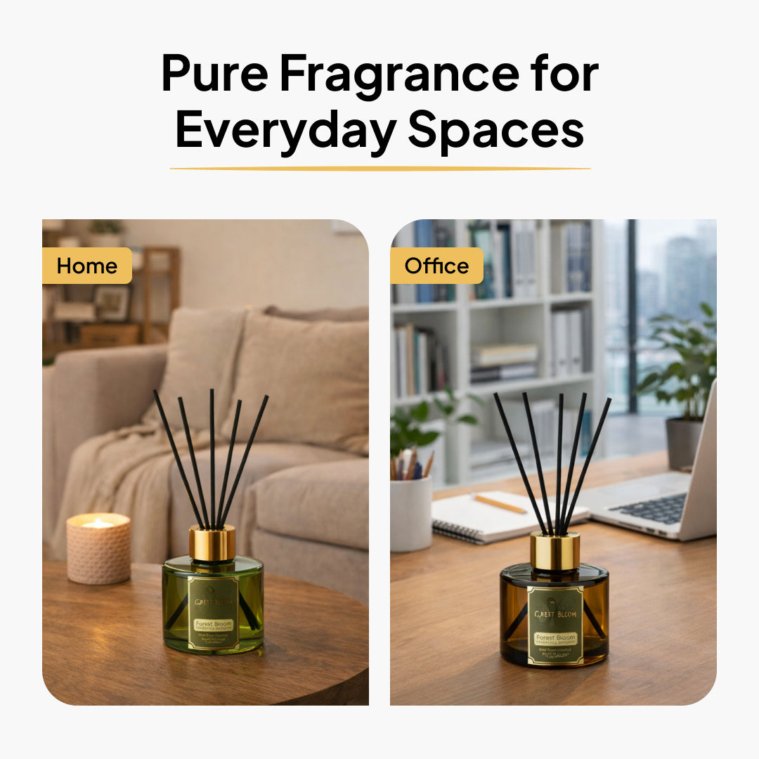Centik Reed Diffuser | Forest Bloom | Luxury Long Lasting Scent | Alcohol Free