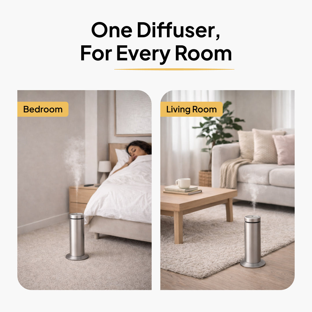 Centik Halo Smart Electric Aroma Diffuser - Bluetooth App Control & Modern Minimalist Home Fragrance