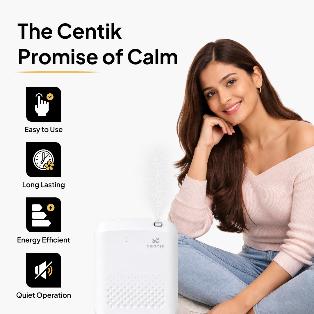 Centik Pro Smart Bluetooth Aroma Diffuser - High-Power Scent Machine with App Control & Fan Tech