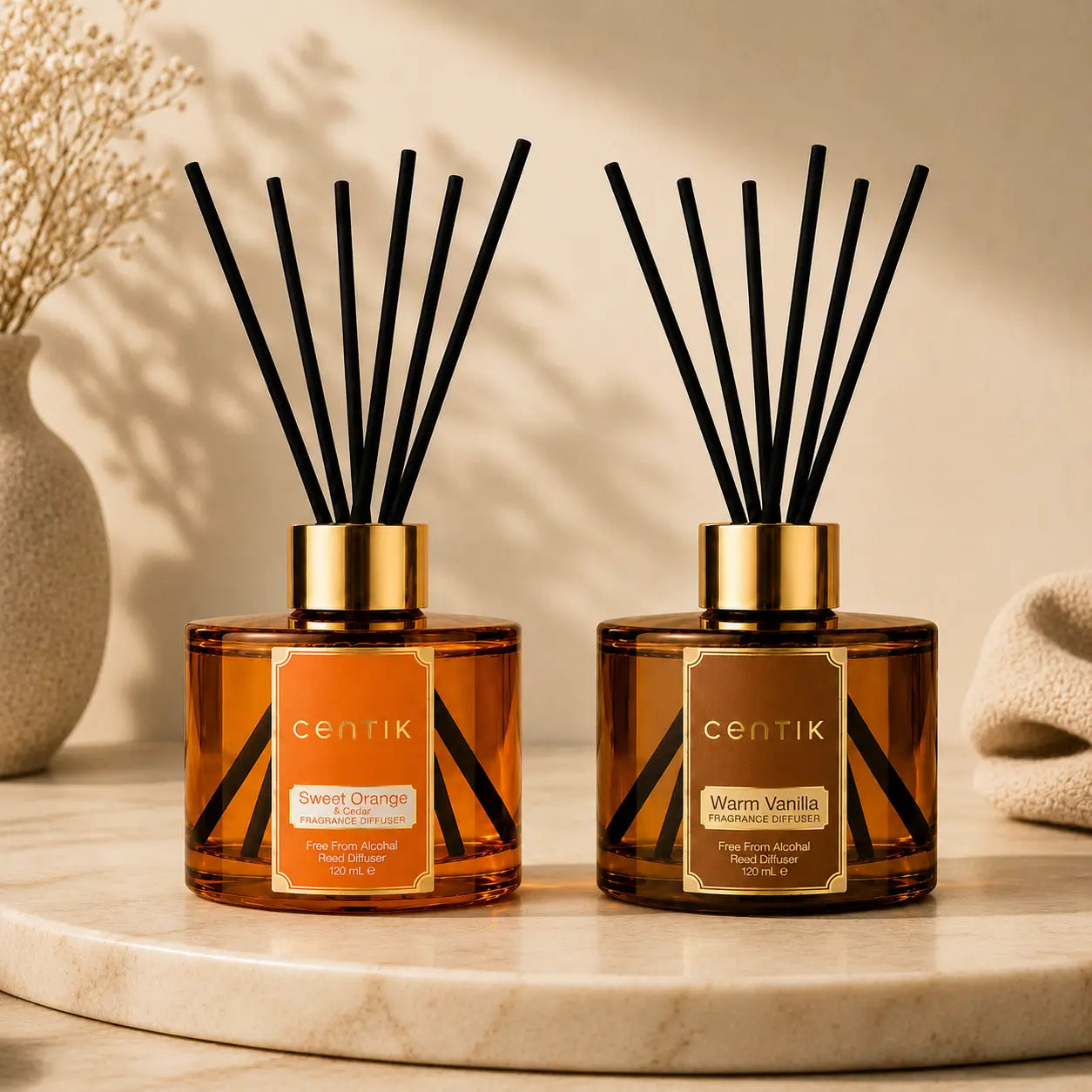 Sweet Orange & Cedar & Warm Vanilla - 120 ml each