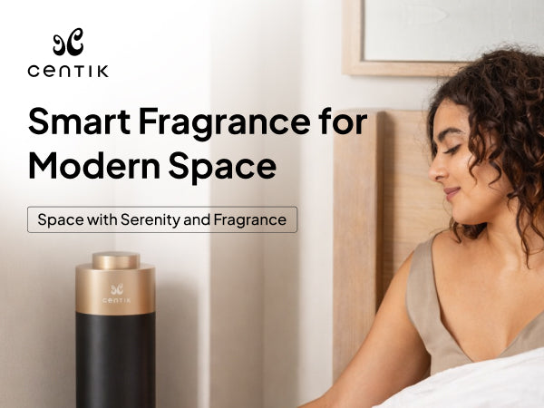 Centik Tower Smart Electric Aroma Diffuser - Bluetooth App Control & Modern Minimalist Home Fragrance