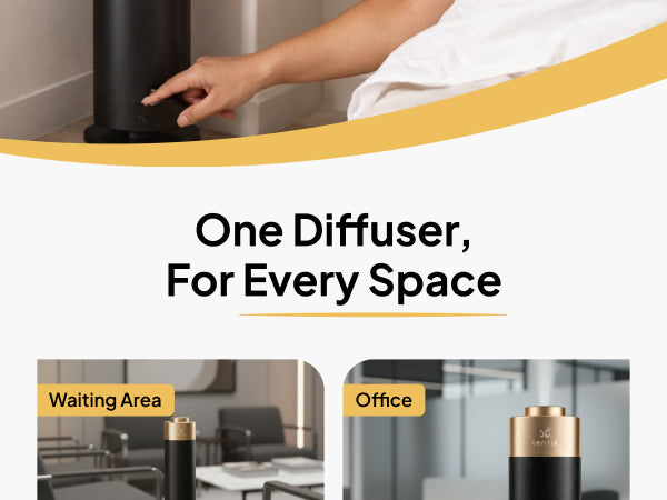 Centik Tower Smart Electric Aroma Diffuser - Bluetooth App Control & Modern Minimalist Home Fragrance