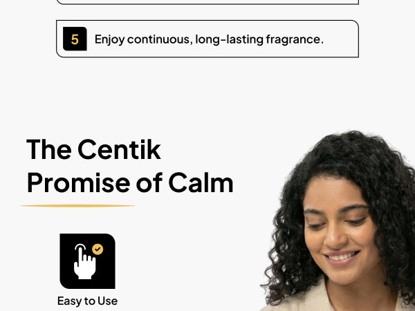 Centik Tower Smart Electric Aroma Diffuser - Bluetooth App Control & Modern Minimalist Home Fragrance