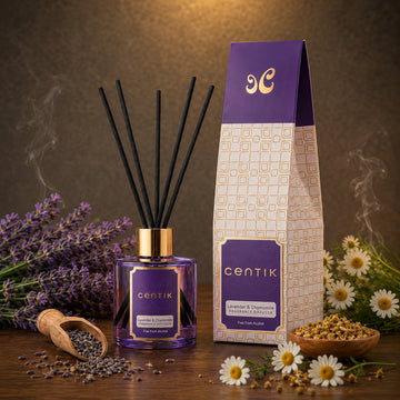 Centik Reed Diffuser | Lavender & Chamomile  | Luxury Long Lasting Scent | Alcohol Free